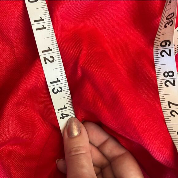 Lauren Ralph Lauren Red Linen Pants Size 14 W - Picture 4 of 5